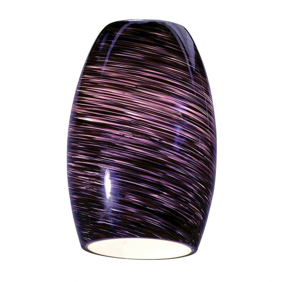 Access Lighting 978ST-PLS Swirl Pendant Glass Shade in Purple Swirl
