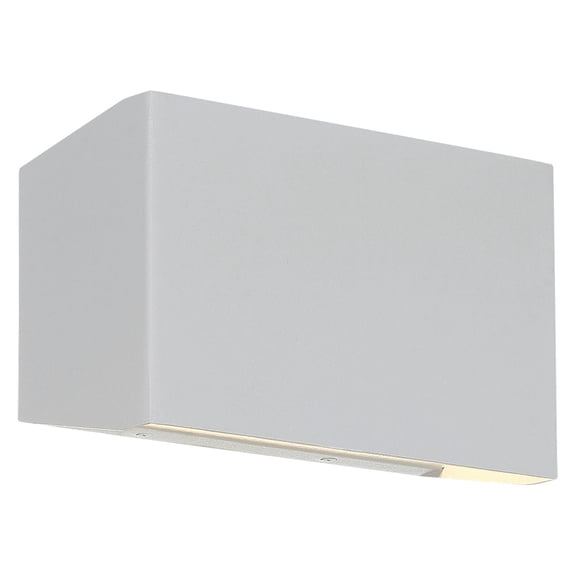 20019LEDDMG-SAT Access Lighting Amora - 40W 2 LED Outdoor Wall Mount In Contemporary Style-5.5 Inches Tall and 8.75 Inches Wide-Satin Finish