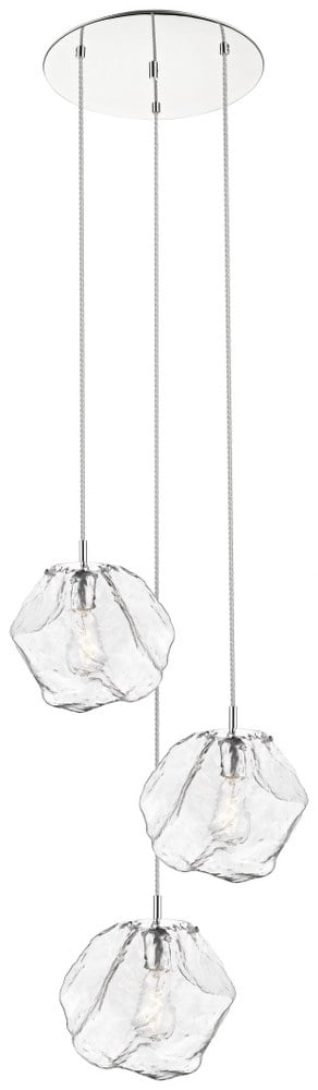 Boulder 24" Mirrored Stainless Steel LED Pendant Light