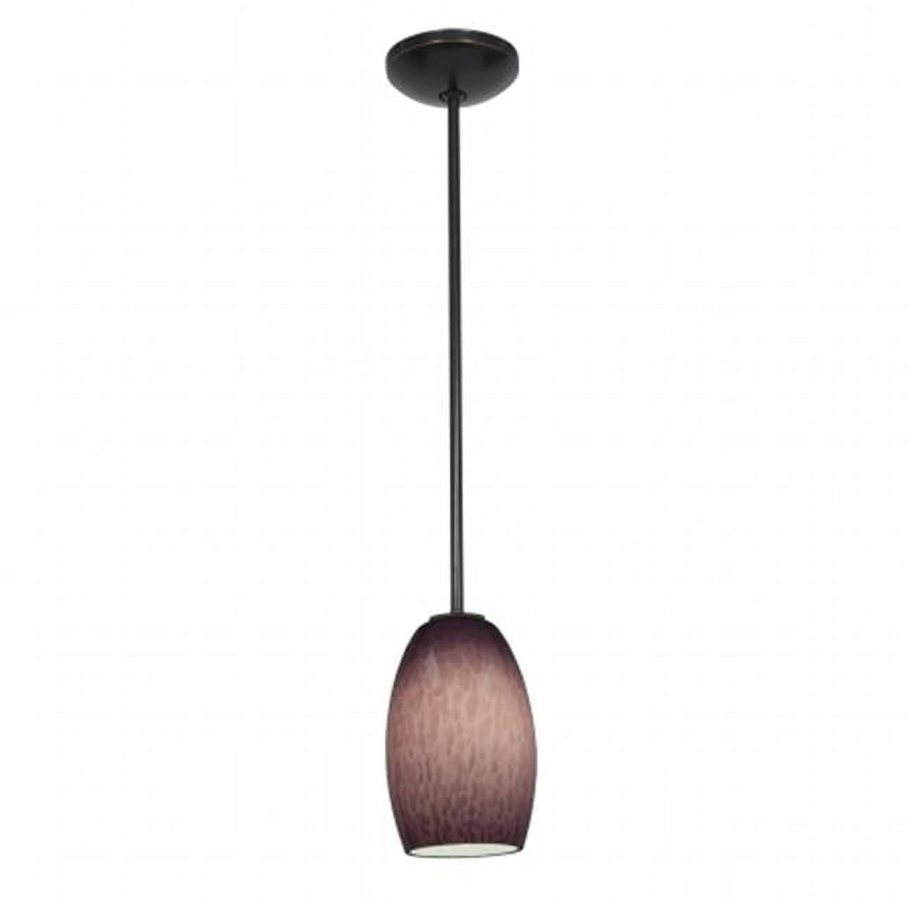Access Lighting Chianti Pendant Glass Shade - Purple Swirl Finish, 4.7" D X 7" H