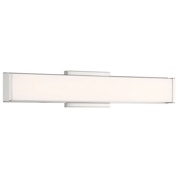 62571LEDD-BS/ACR-Access Lighting-Citi-25W 1 LED Bath Vanity in Transitional Style-24 Inches Wide by 5.5 Inches Tall-Brushed Steel Finish