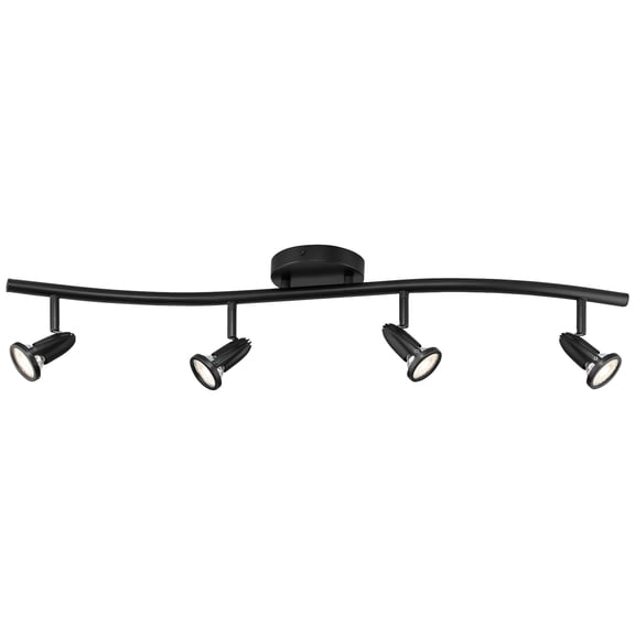 Cobra 4 - Light Black Contemporary - LED Metal Track Lighting