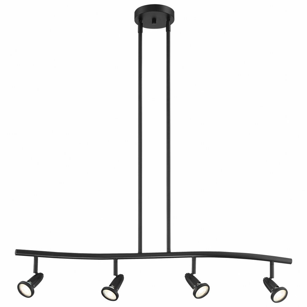 Cobra Black Steel Adjustable Linear LED Spot Light Pendant