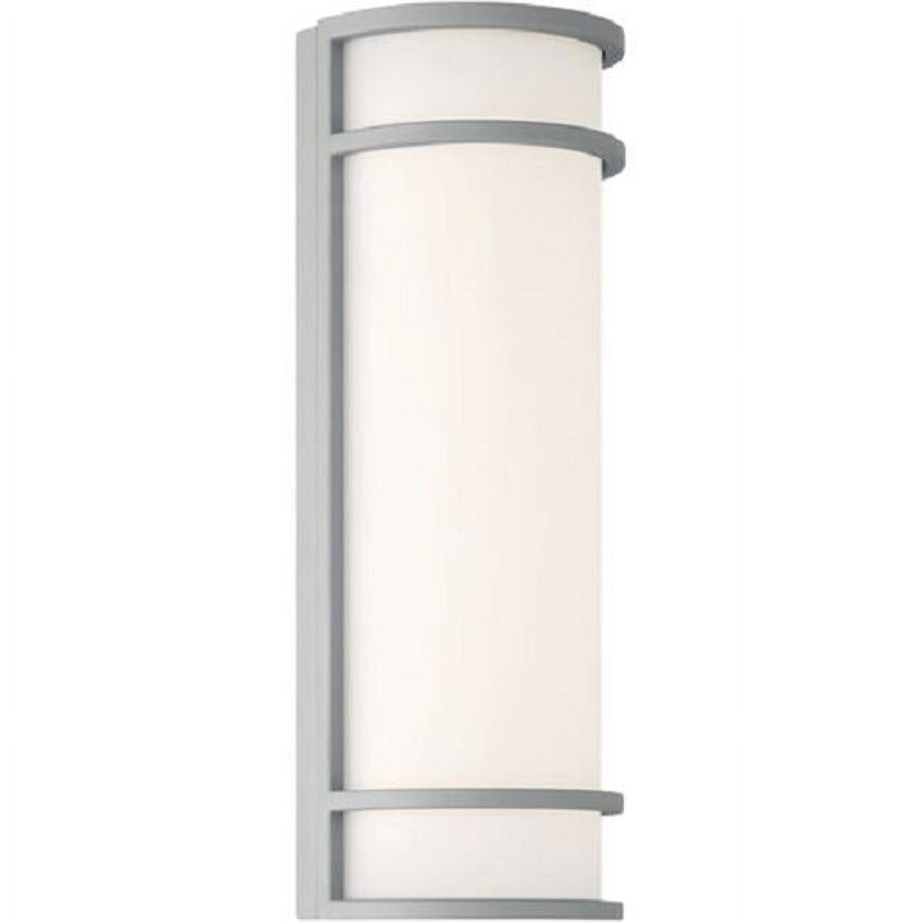 Satin 18" Modern Metal and Acrylic Cylinder Wall Sconce