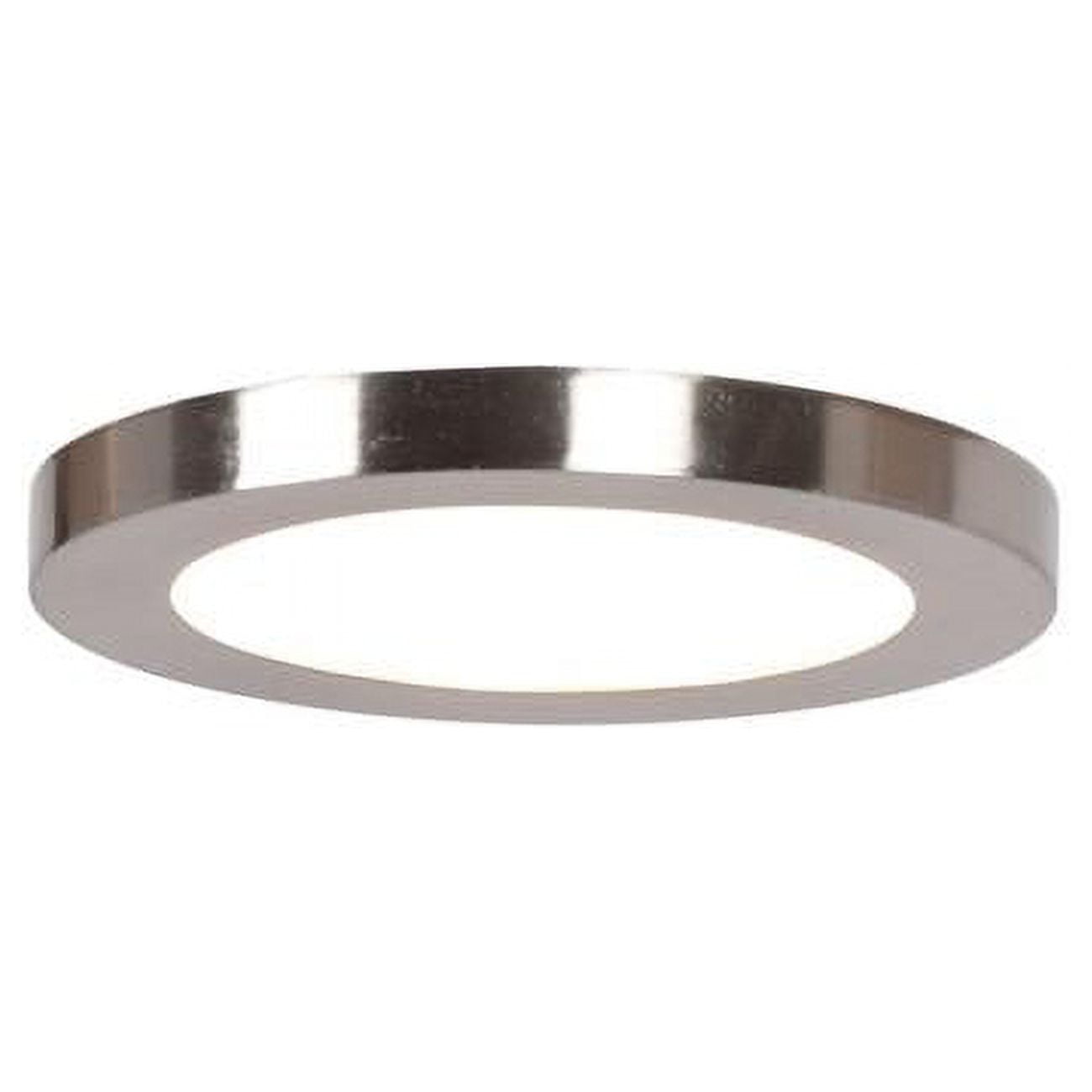 Sleek Disc LED Flush Mount Ceiling Light in Bronze