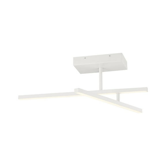 Access Lighting Adjustable LED Semi-Flush in Matte White Color