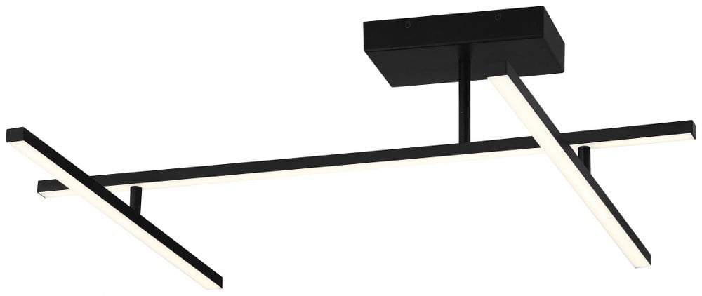 Matte Black Aluminum 45" LED Indoor/Outdoor Light Fixture