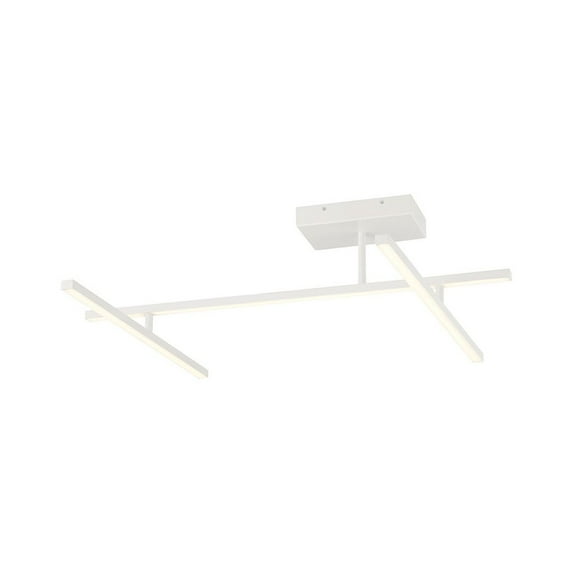 Access Lighting Adjustable LED Semi-Flush in Matte White Color