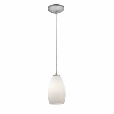 Access Lighting  Japanese Lantern 12 inch Steel Fluorescent Rod Pendant with White Lined Shade