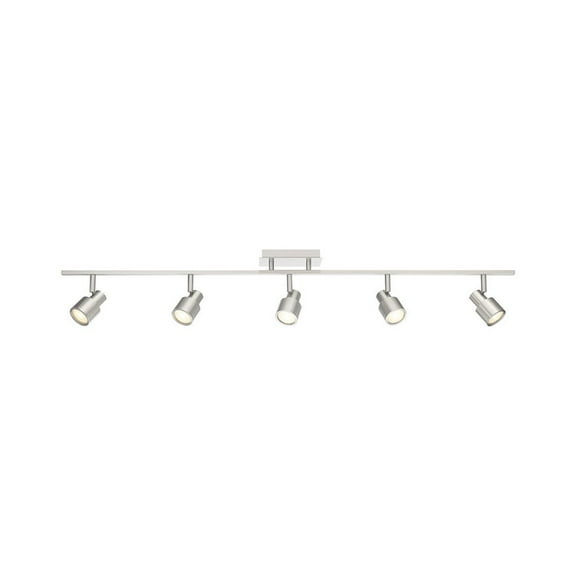 Access Lighting 5 Light Adjustable LED Track in Brushed Steel Color