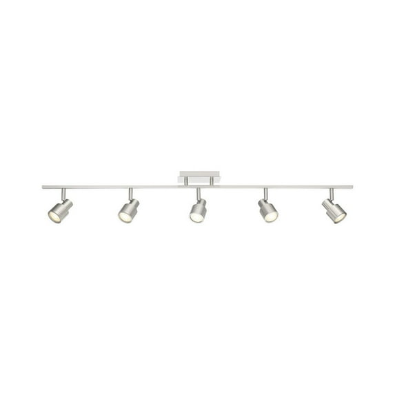 Access Lighting 5 Light Adjustable LED Track in Brushed Steel Color