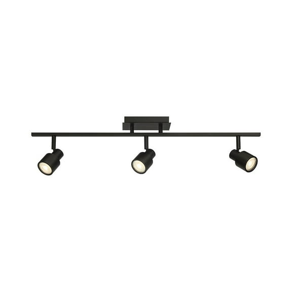 Access Lighting 3 Light Adjustable LED Track in Matte Black Color