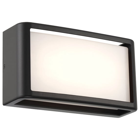 20023LEDDMG-BL/ACR Access Lighting Malibu - 8W 1 LED Outdoor Wall Sconce In Modern Style-5 Inches Tall and 9 Inches Wide-Black Finish