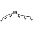 thumbnail image 1 of 52226LEDDLP-BS Access Lighting Mirage-30W 6 LED Spotlight Semi-Flush Mount with Articulating Arm-49 Inches Wide by 5 Inches Tall-Brushed Steel Finish, 1 of 2