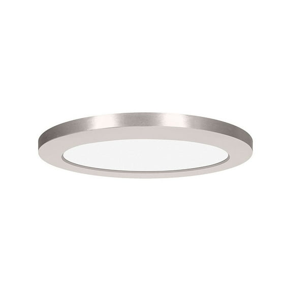 Access Lighting Dual Voltage LED Flush Mount in Brushed Steel Color