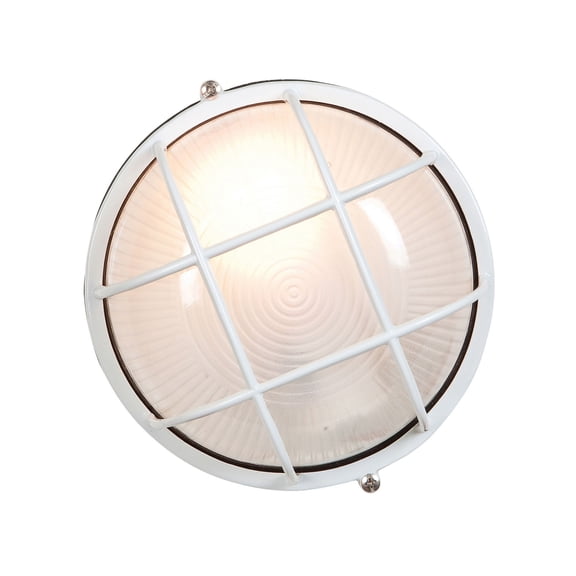 20294LEDDLP-WH/FST Access Lighting Nauticus - 7 Inch One Light Outdoor Bulkhead Wall Mount-White Finish