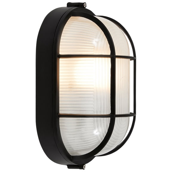 20290LEDDLP-BL/FST Access Lighting Nauticus-One Light Outdoor Bulkhead Wall Mount-8.25 Inches Wide by 4.25 Inches Tall-Black Finish