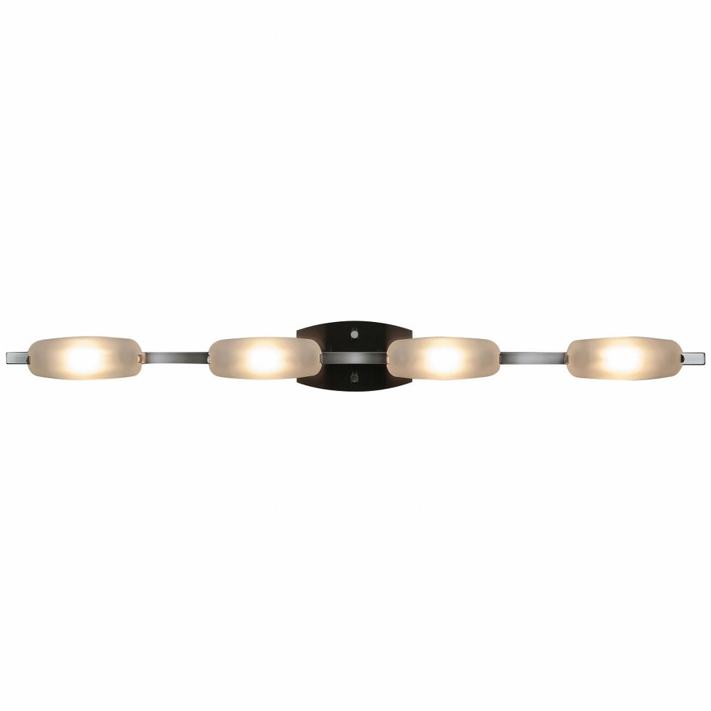 Nido Chrome Glass 42" LED Vanity Light for Indoor/Outdoor