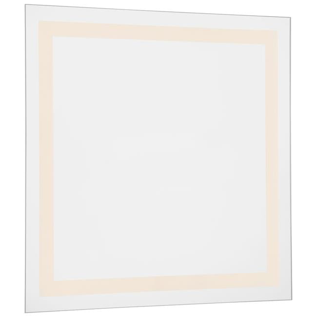 Peninsula 30-Inch Square LED Mirror with Steel Frame