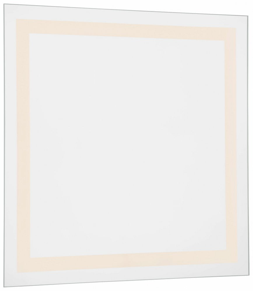 Peninsula 30-Inch Square LED Mirror with Steel Frame