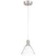 thumbnail image 1 of 63140LEDD-BS/SDG Access Lighting Port Nine - 9W 1 LED Pendant In Transitional Style-8.5 Inches Tall and 8 Inches Wide-Brushed Steel Finish-Seeded, 1 of 2