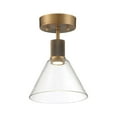 thumbnail image 1 of Access Lighting Martini LED Semi-Flush in Antique Brushed Brass Color, 1 of 5