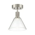 thumbnail image 1 of Access Lighting Martini LED Semi-Flush in Brushed Steel Color, 1 of 5