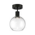 thumbnail image 1 of Access Lighting Burgundy LED Semi-Flush in Matte Black Color, 1 of 5
