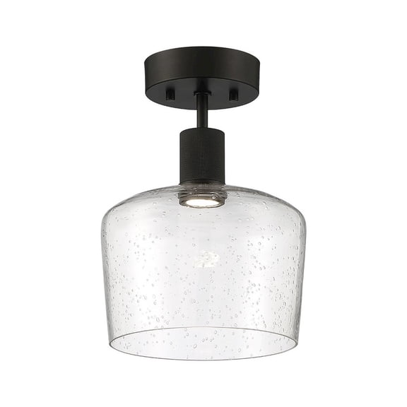 Access Lighting Chardonnay LED Semi-Flush in Matte Black Color