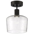 thumbnail image 1 of 63147LEDD-MBL/SDG Access Lighting Port Nine - 9W 1 LED Semi-Flush Mount In Transitional Style-11.75 Inches Tall and 9 Inches Wide-Matte Black, 1 of 5