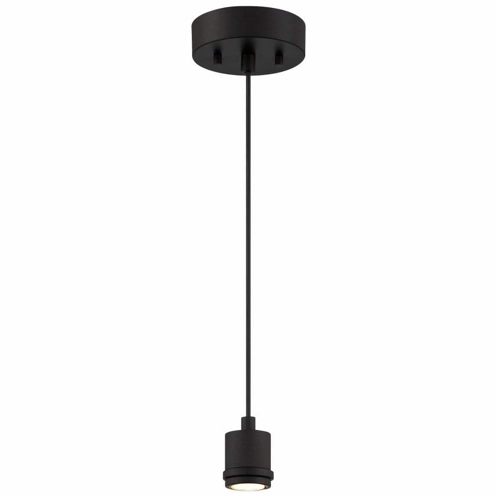 Antique Brushed Brass LED Pendant with Glass Shade