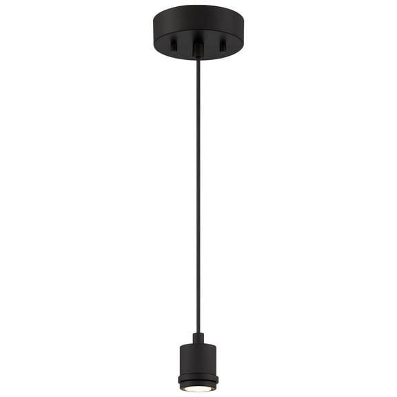 Port Nine Stark 1 - Light Matte Black / Black Industrial - LED Steel Pendant Light