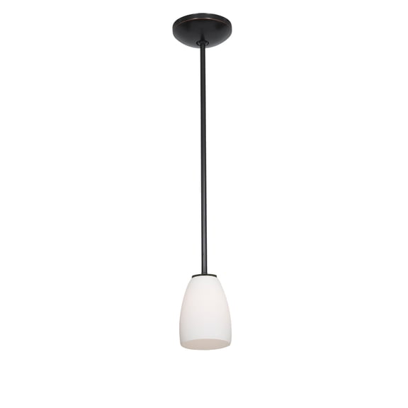 Access Lighting  Sherry Bronze Rod Pendant with Opal Shade