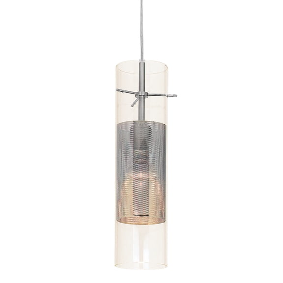 50525leddlp-bs/clm Access Lighting Spartan-Pendant in Transitional Style-4.5 Inches Wide by 12 Inches Tall-Brushed Steel Finish-LED Lamping Type