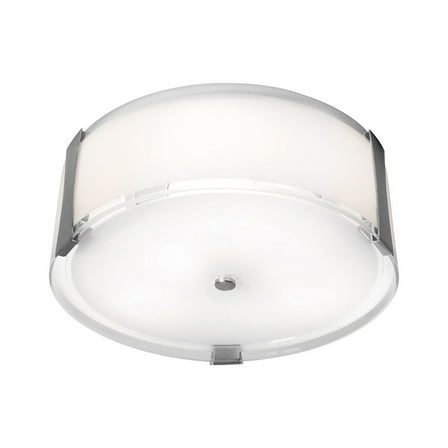 Access Lighting Flush Mount in Brushed Steel Color