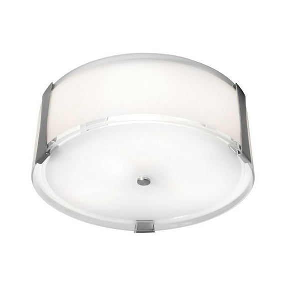 Access Lighting Flush Mount in Brushed Steel Color