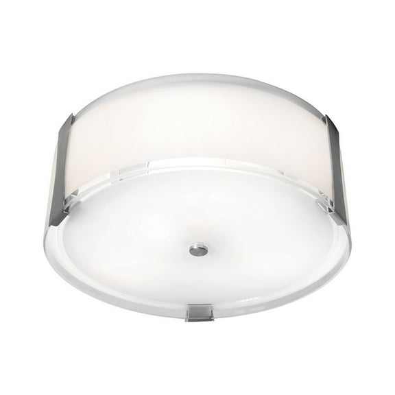 Access Lighting Flush Mount in Brushed Steel Color
