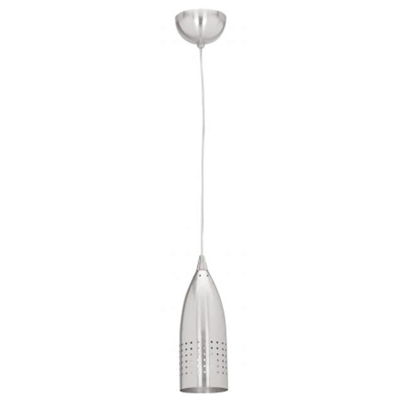 Brushed Steel 11" Contemporary Pendant Light