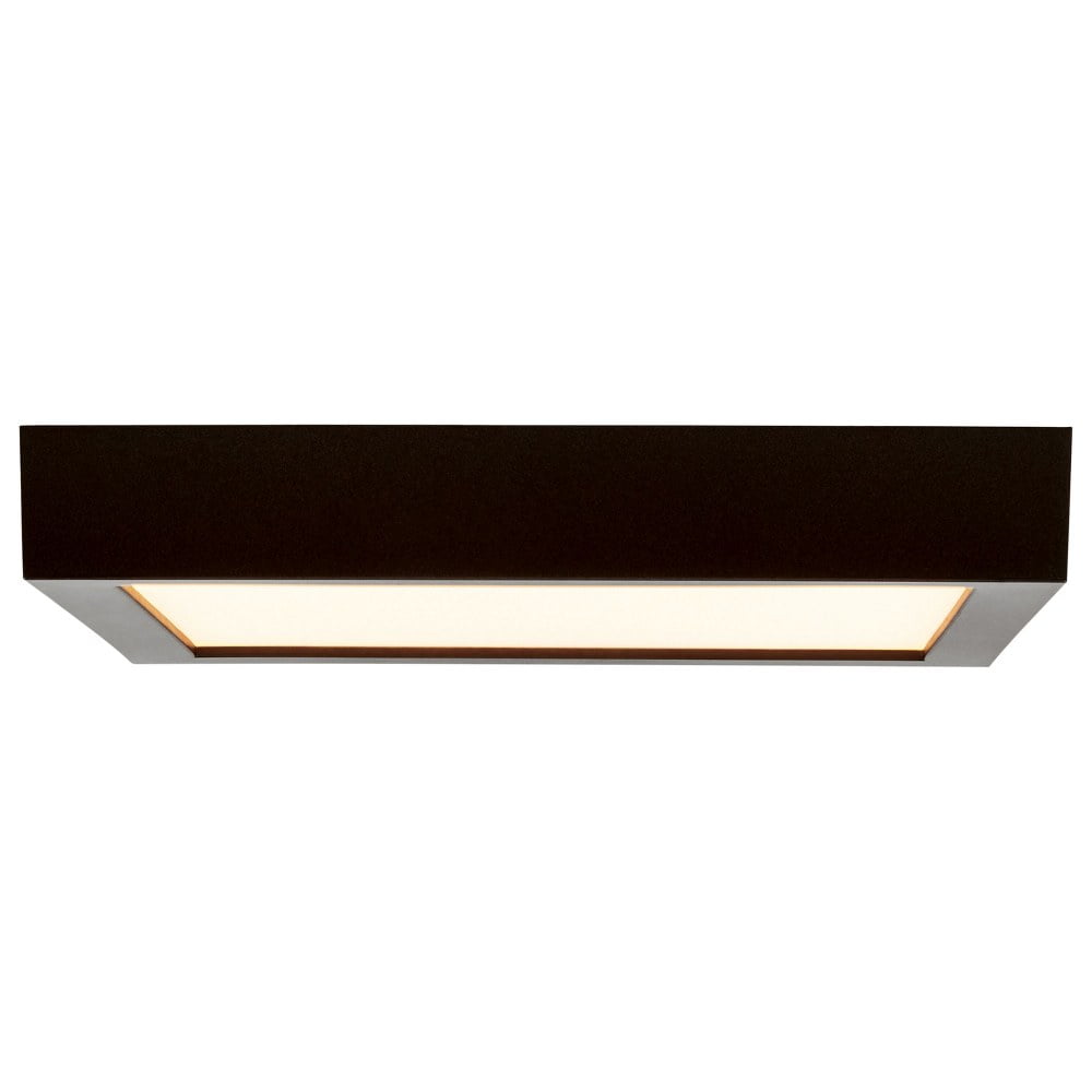 Ulko Exterior Contemporary Bronze LED Flush Mount - 9"x9"