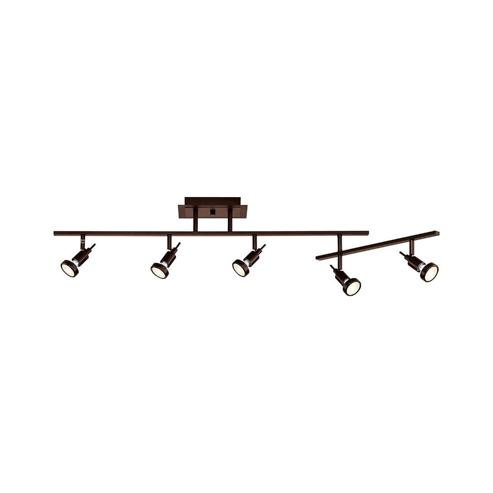 Access Lighting 5 Light Adjustable LED Track in Bronze Color