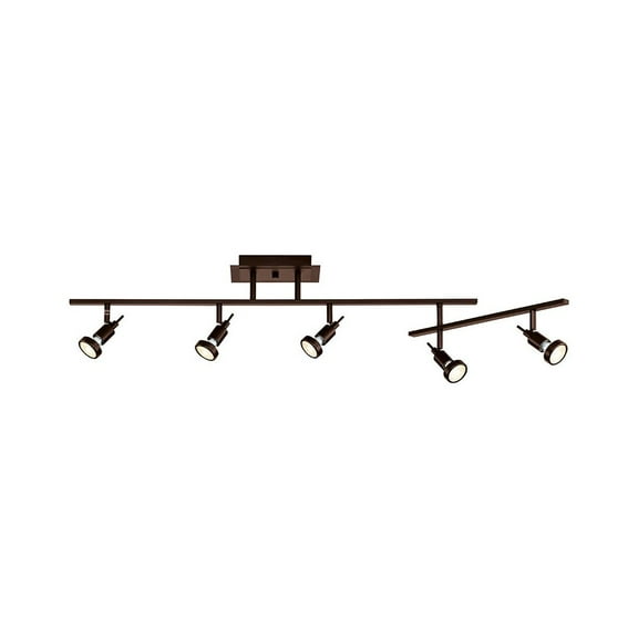 Access Lighting 5 Light Adjustable LED Track in Bronze Color
