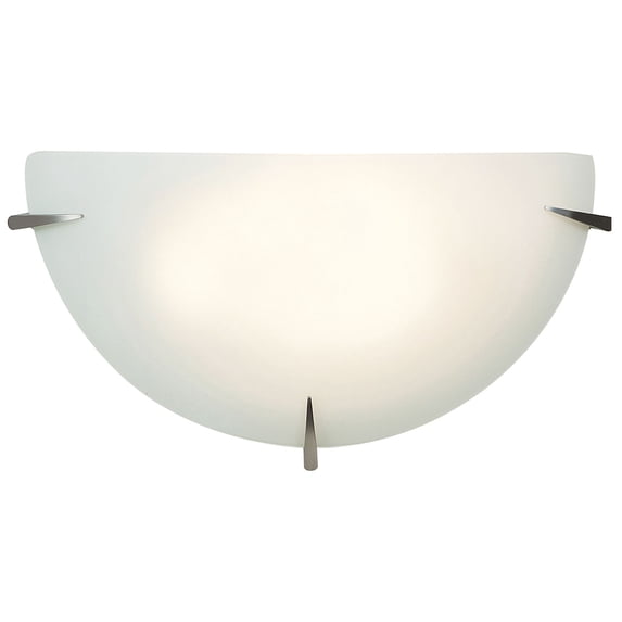 20660LEDDLP-BS/OPL Access Lighting Zenon-One Light Wall Sconce-12.5 Inches Wide by 5.6 Inches Tall-Brushed Steel Finish-LED Lamping Type