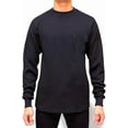 thumbnail image 1 of Access Men's Heavyweight Long Sleeve Thermal Crew Neck Top (Black, Small), 1 of 7