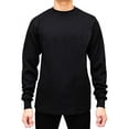 thumbnail image 1 of Access Men's Heavyweight Long Sleeve Thermal Crew Neck Top (Black, Small), 1 of 8