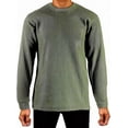 thumbnail image 1 of Access Men's Heavyweight Long Sleeve Thermal Crew Neck Top (Olive, 5X-Large), 1 of 6