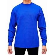 Access Men's Heavyweight Long Sleeve Thermal Crew Neck Top Royal, Large