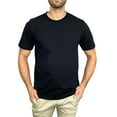 thumbnail image 1 of Access Men's Heavyweight Short Sleeve Cotton Crew Neck T-Shirt (Pack of 3) (Black, Small) AT35, 1 of 8