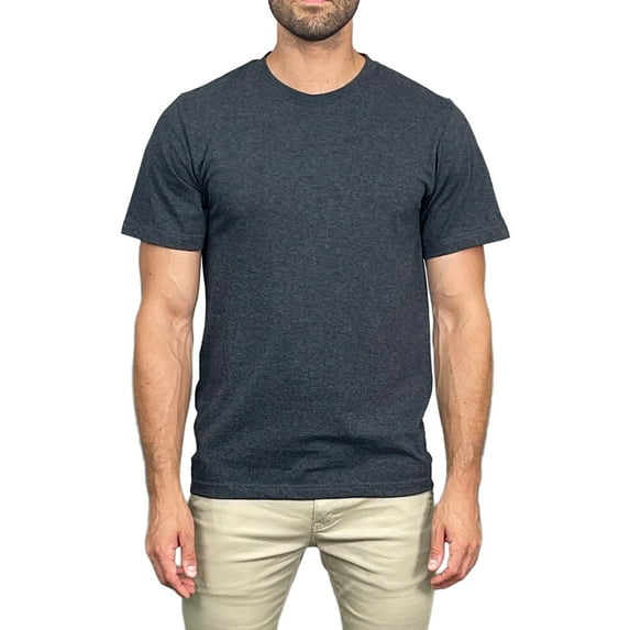 Access Men's Heavyweight Short Sleeve Cotton Crew Neck T-Shirt (Pack of 3) (DK Gray, Medium) AT35
