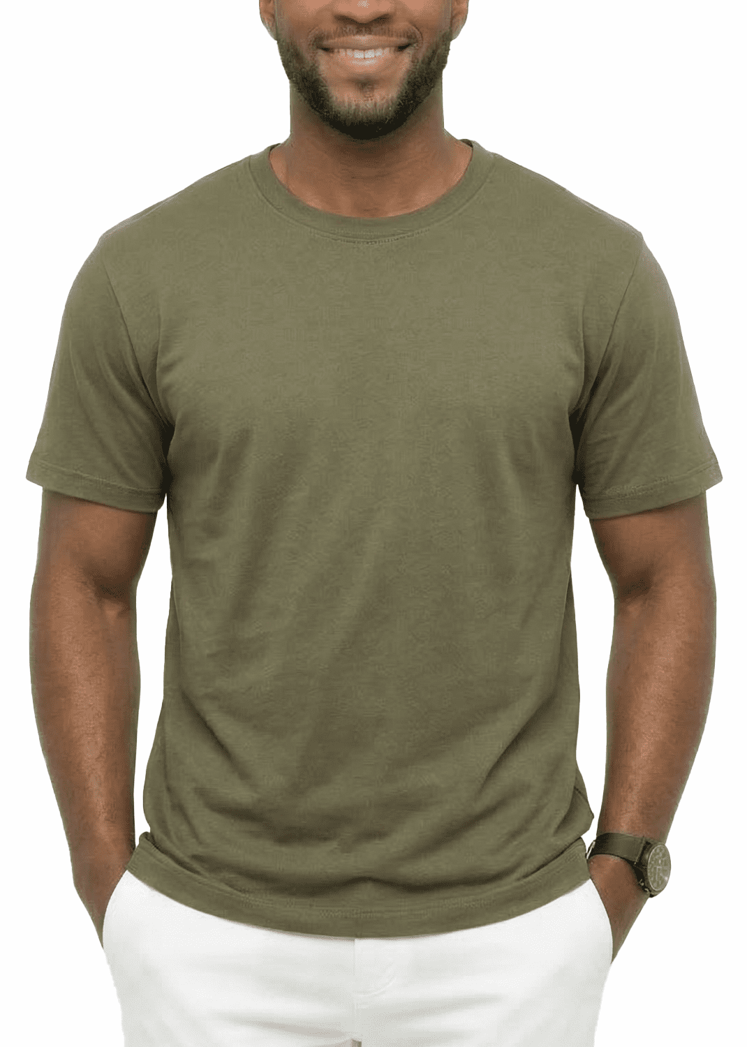 Access Men's Heavyweight Short Sleeve Cotton Crew Neck T-Shirt (Pack of ...