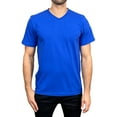 thumbnail image 1 of Access Men's Heavyweight Short Sleeve Cotton V-Neck T-Shirt (Pack of 3) (Royal, Large) AT37, 1 of 8